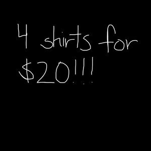 Add four shirts to bundle and get offer of $20